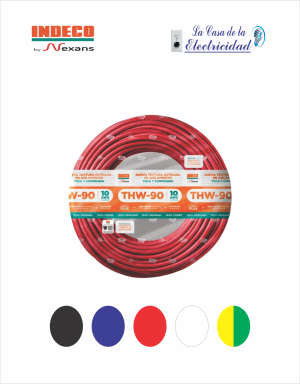 Cable THW-90 + Plus, 10 AWG - Indeco