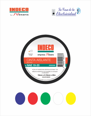 Cinta Aislante NAE 19-20S 20 M - Indeco