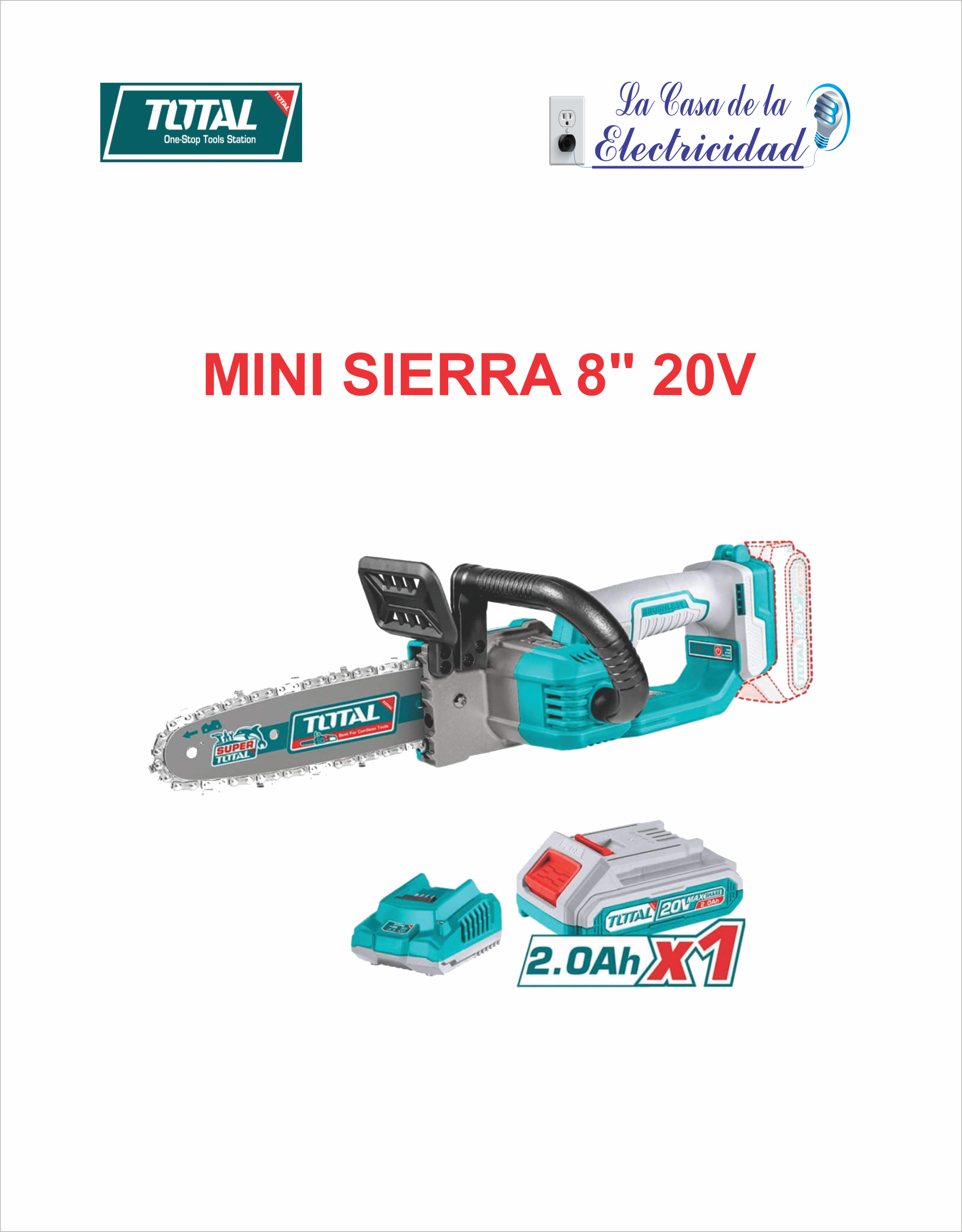 MINI SIERRA 8" 20V - TOTAL